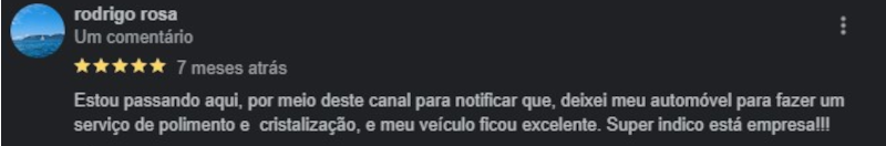 avaliação de serviço 5